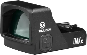 OAKc 3 MOA Green Dot & 56 MOA Circle Reticle Reflex Sight for Astigmatism, fit RMR/407C Footprint Optics-Ready Cut Pistol, Shake Awake, 1x24mm Full Size Open Optics & Rifle Picatinny Mount