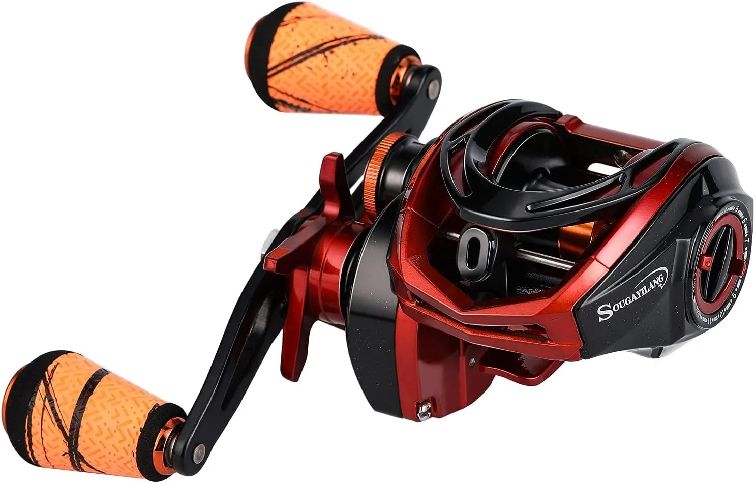 One Bass Fishing Rod and Reel Combo, Medium Fast Baitcasting Combo, 24-Ton Carbon Fiber 2 Pieces Fishing Poles with Baitcaster Reel Super Polymer Handle
