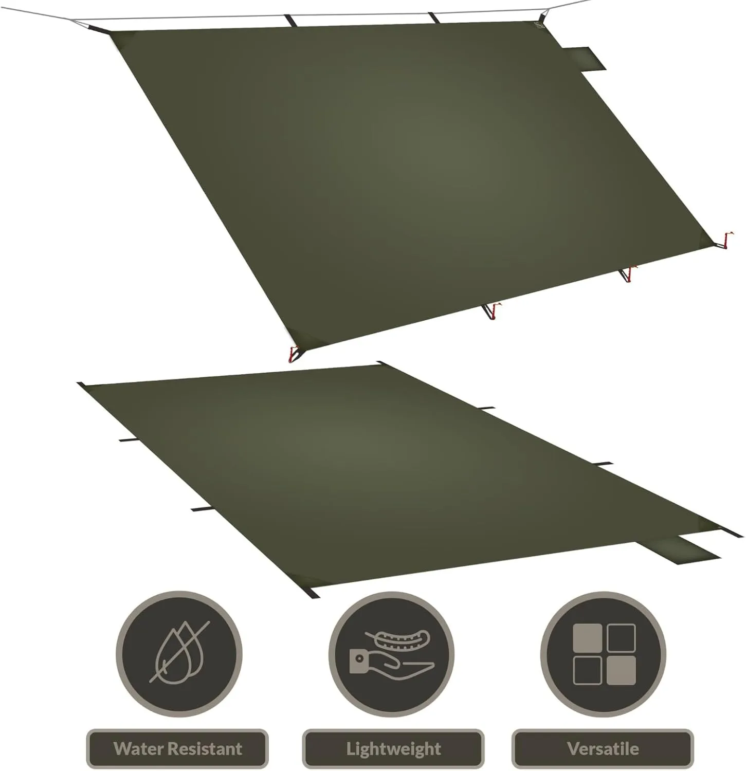 Onewind Tent Footprint, 4000mm Waterproof Rate PU Coating, 98" *55" Ultralight Camping Tarp Tent Floor Ground Sheet with Carry Bag for Backpacking, Hiking, Camping, Picnic, Ground
