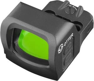 Otter 3 MOA Green Dot Open Reflex Sight, fit RMS RMS-c/507k 407k Footprint Pistol Mount, Shake to Awake 1x21mm Micro Optics Compact Scope, Shockproof, Lightweight