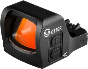 Otter PRO Multi-Reticle 3 MOA Red Dot & 32 MOA Circle Open Reflex Sight, for RMS/RMSc 407K/507k Footprint Pistol, Shake Awake, 1x21mm Micro Compact Optics, Side Battery, 1 Click 1 MOA