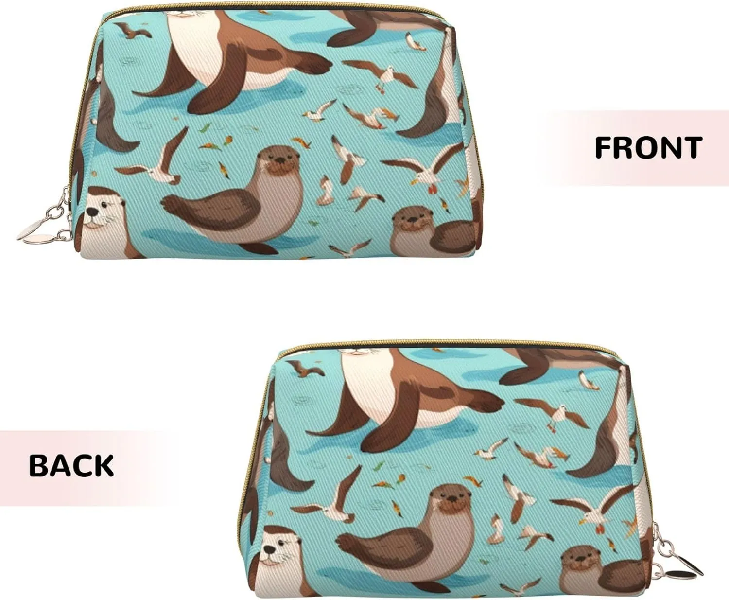 Otters Toiletry Pouch, Travel-Friendly Makeup Organizer For Makeup Brushes, Lipsticks