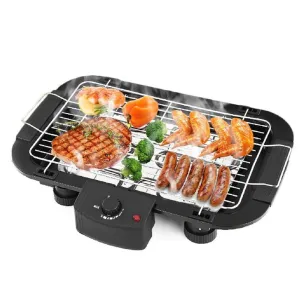 Outdoor Indoor for Removable Cooking Adjustable Drip Barbecue Grill Temperature, & 2000W with Huge savings EzBBQ: Electric Smokeless Tray Design Live chat support &