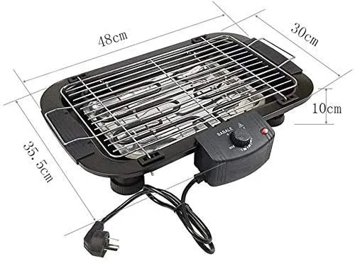 Outdoor Indoor for Removable Cooking Adjustable Drip Barbecue Grill Temperature, & 2000W with Huge savings EzBBQ: Electric Smokeless Tray Design Live chat support &
