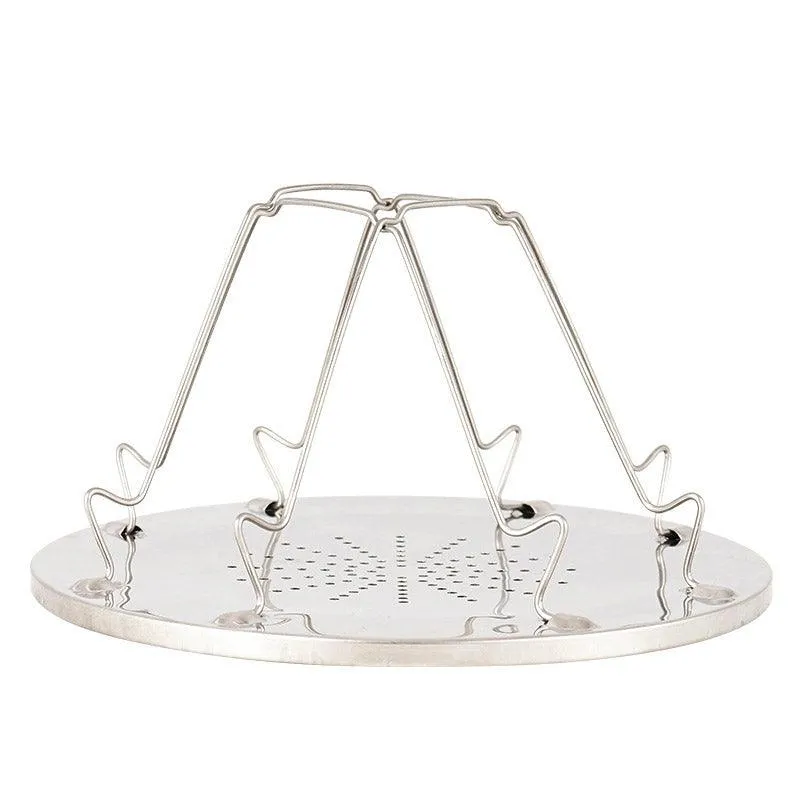 Outdoor Toast Rack Camping Picnic Grill Foldable Bread Holder Stainless Steel