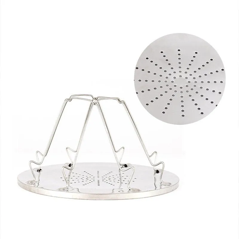 Outdoor Toast Rack Camping Picnic Grill Foldable Bread Holder Stainless Steel
