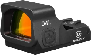 OWL 3 MOA Red Dot Open Reflex Sight - for Viper Doctor Footprint EDC Tactical Pistol Optical Ready Cut Adapter Plate, 1x24mm Len Lightweight Optics with Low Picatinny M1913 Hunting Mount
