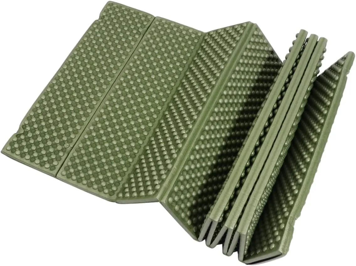 Pad Camping Mat Double Beach Mattress Pads Sleeping Mat Camping Resistant Camping Foam Mat Thick Camping Mat Outdoor Blanket Camping Sit Mat Folding Mat Green