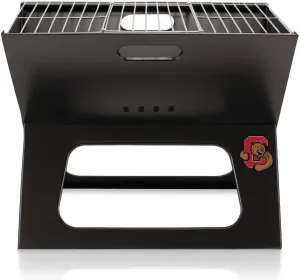 PICNIC TIME NCAA Cornell Big Red X-Grill Portable Grill - Camping Grill - Small Charcoal Grill for Tailgating