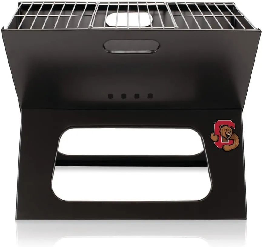 PICNIC TIME NCAA Cornell Big Red X-Grill Portable Grill - Camping Grill - Small Charcoal Grill for Tailgating
