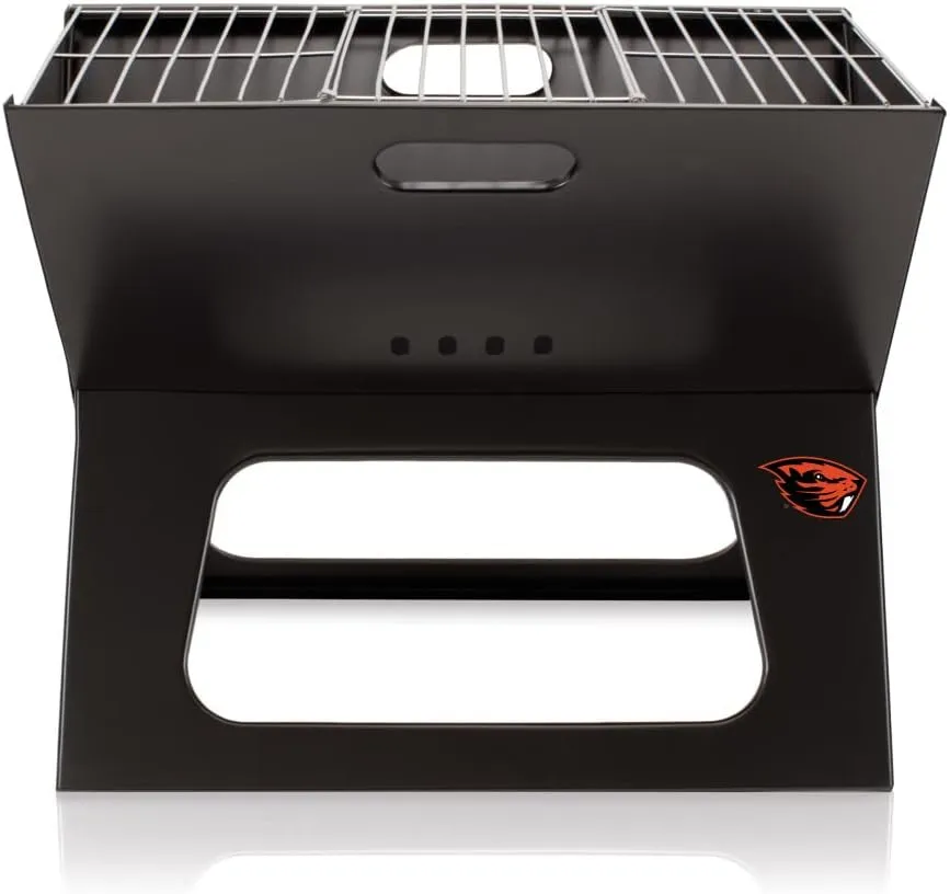 PICNIC TIME NCAA Oregon State Beavers X-Grill Portable Grill - Camping Grill - Small Charcoal Grill for Tailgating