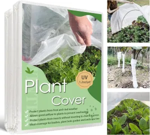 Plant Covers Freeze Protection, 10'x 30' Frost Cloth for Outdoor Plants, Winter Plant Cover for Frost Protection, Plant Blanket Floating Row Covers for Garden and Tree