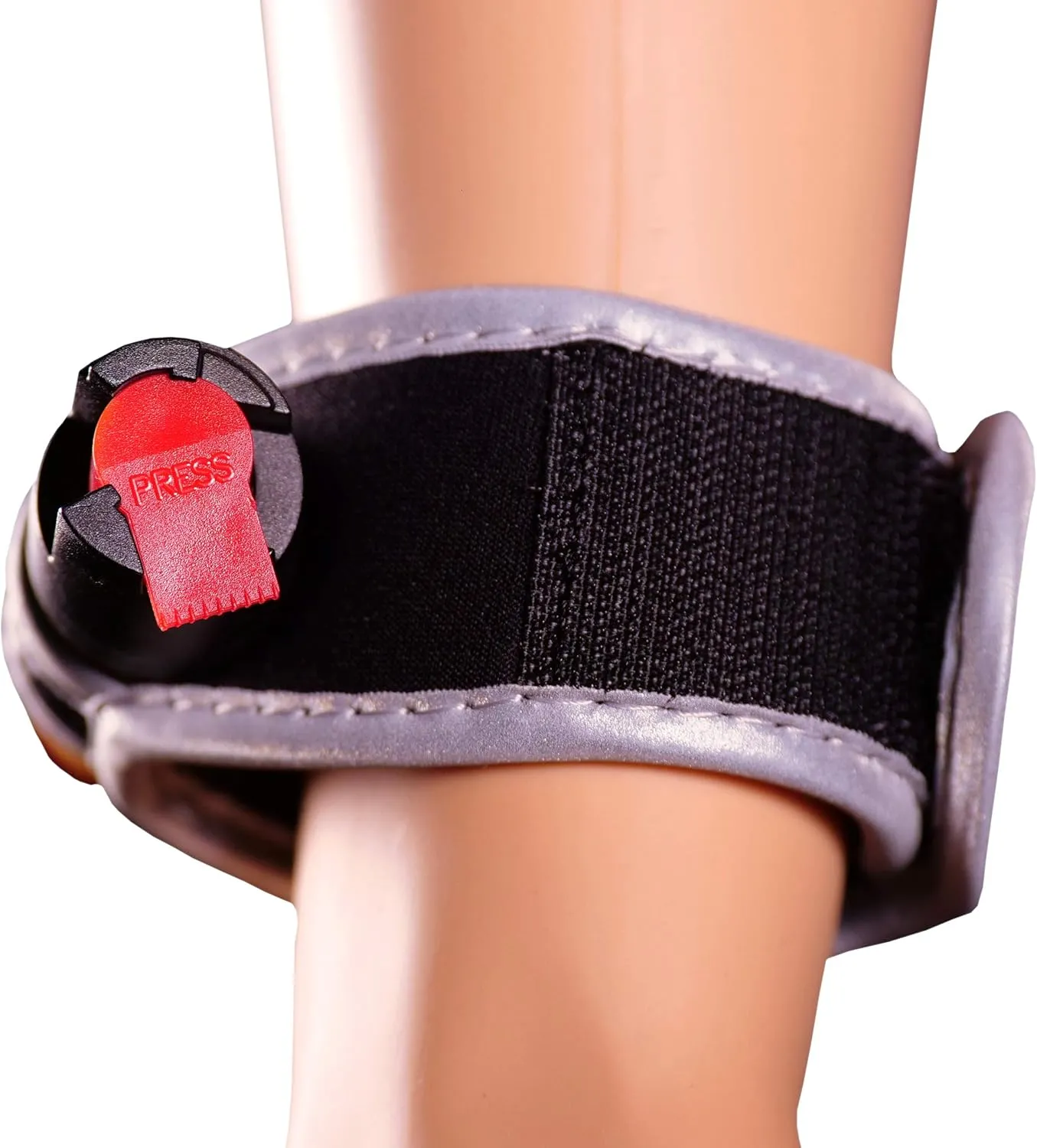 Police Strength OC Pepper Spray for Running, Lightweight Compact Self Defense Wristband Ideal for Women Runners, Joggers & Walkers w/ID Card, LED Light & Reflective Edging
