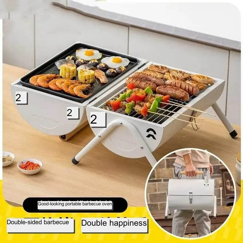 Portable Camping Grill - Easy to Use Outdoor Cooking Tool