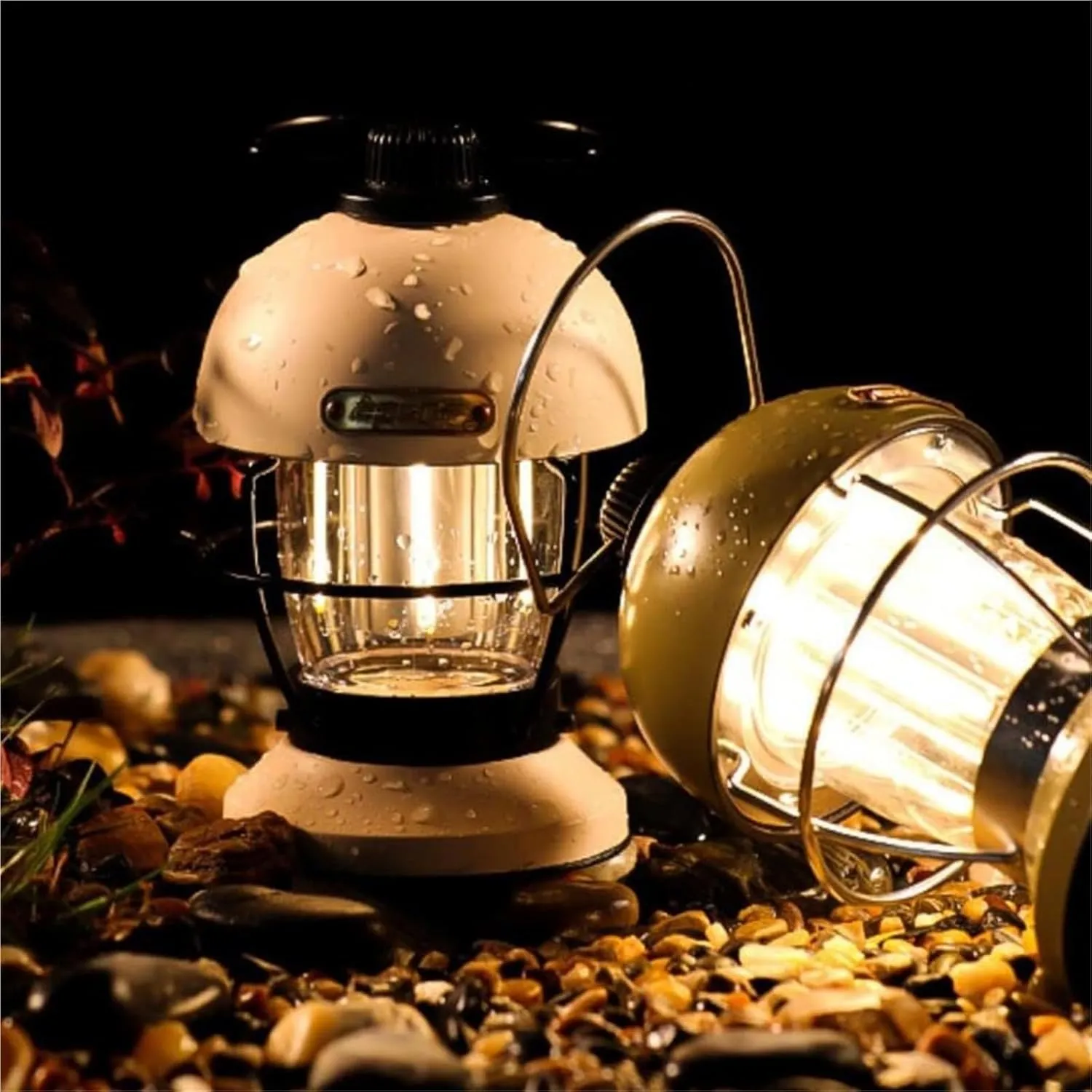 Portable Camping Lantern - Tent Light with USB Charging Cable, Ambient Lighting for Outdoor Adventures Compact Design