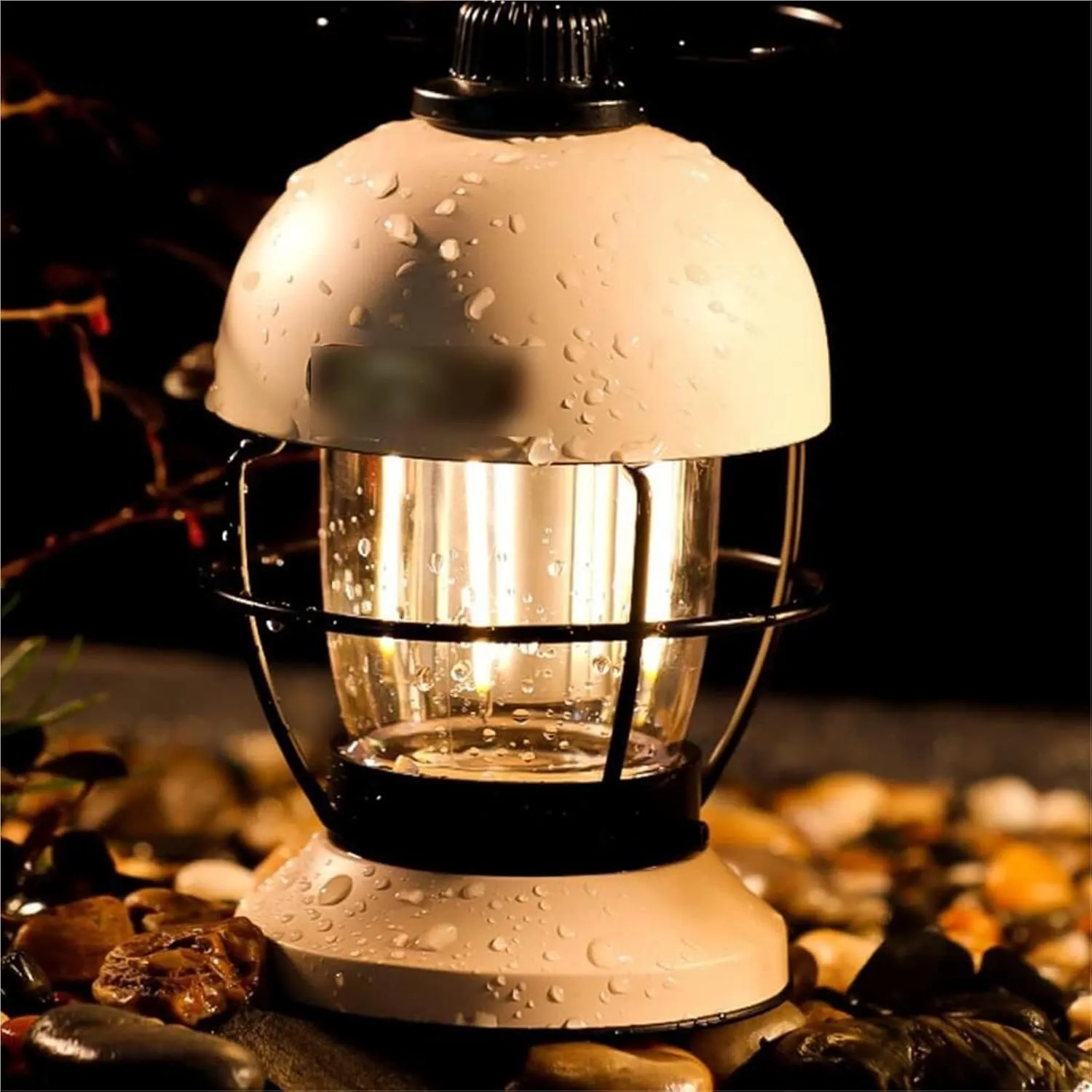 Portable Camping Lantern - Tent Light with USB Charging Cable, Ambient Lighting for Outdoor Adventures Compact Design