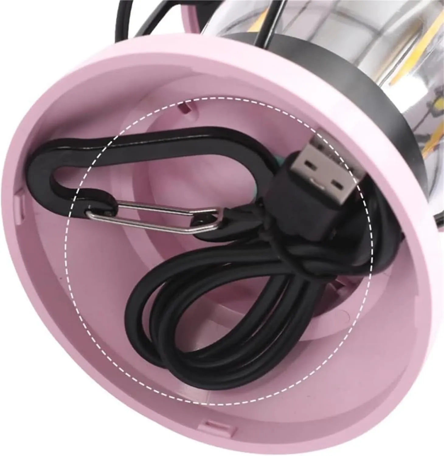 Portable Camping Lantern - Tent Light with USB Charging Cable, Ambient Lighting for Outdoor Adventures Compact Design