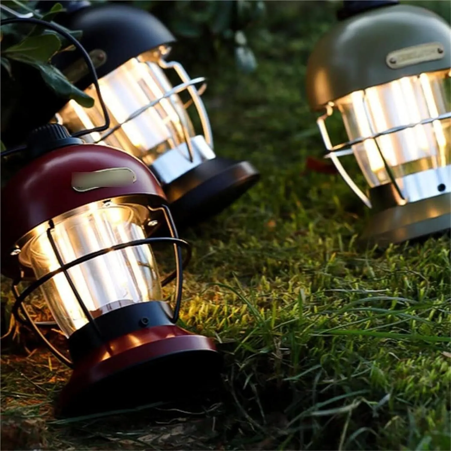Portable Camping Lantern - Tent Light with USB Charging Cable, Ambient Lighting for Outdoor Adventures Compact Design