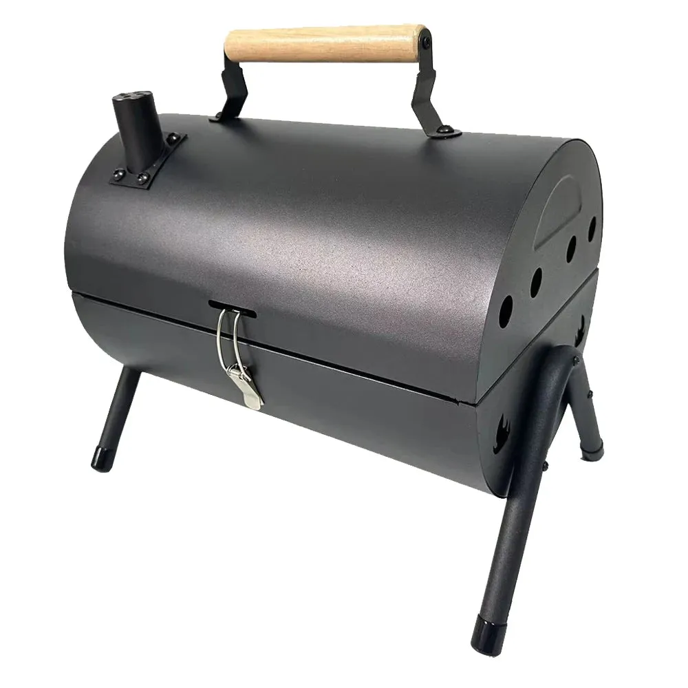 Portable Charcoal BBQ Grill Tabletop Smoker for Outdoor Cooking