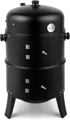 Portable Charcoal Grill - Adjustable Temperature & Compact Design for Camping, Beach, Backyard Bbq, Durable Iron Construction with 80x41x48cm Cooking Space