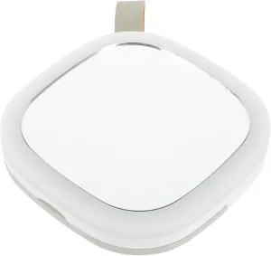 Portable LED Makeup Mirror with Night Light Handheld Design USB Rechargeable Compact Mirror with Brightness for Travel and Home Use Lightweight and Easy to Carry