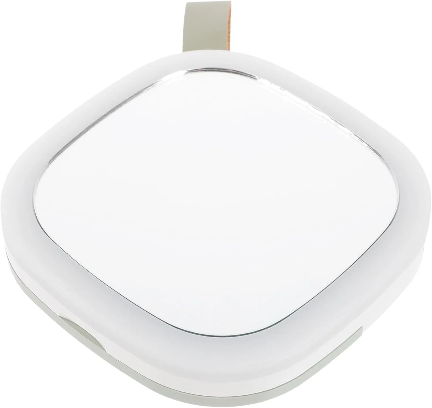 Portable LED Makeup Mirror with Night Light Handheld Design USB Rechargeable Compact Mirror with Brightness for Travel and Home Use Lightweight and Easy to Carry