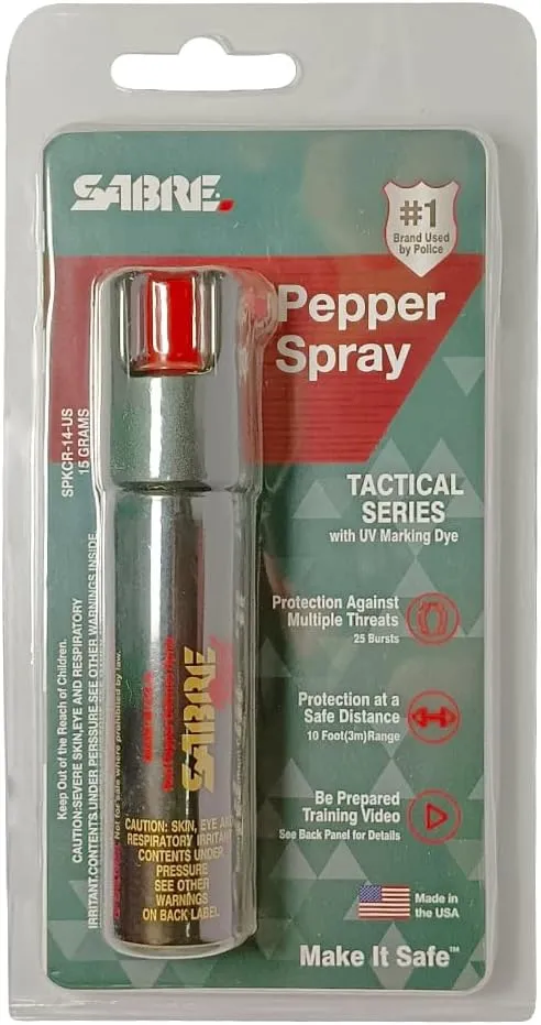 Portable Pepper Spray with Safety Swivel top, 16ft Range, for Safety Protection, Easy to Carry