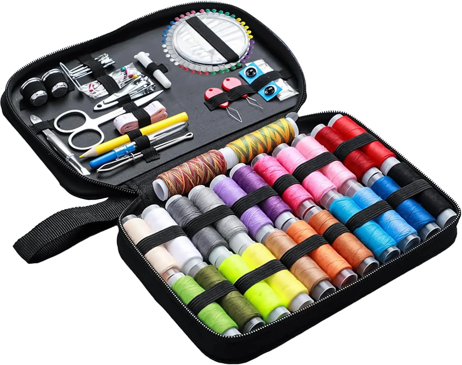 Portable Sewing Kit 139-Piece Complete Set for Adults Home Sewing Complete Sew Kit of Needle and Thread for Beginners Travel Emergency Premium Sewing Supplies Set