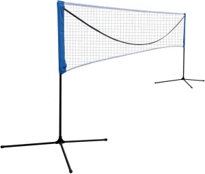Portable Sports Net for Tennis, Badminton, and Volleyball, Adjustable Height, Easy Setup, 20FT with Carrying Bag, Black