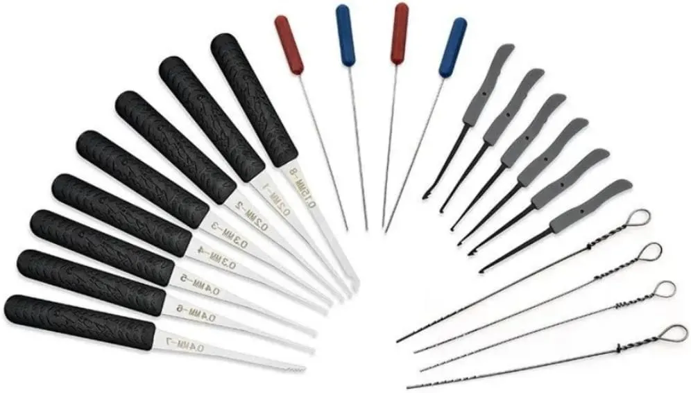 Portable Stainless Steel Pick Combs 22PCS Comb Lock Picks for Firefighting Repair