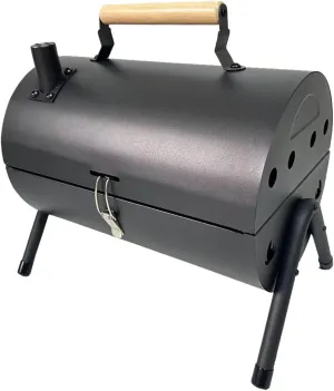 Portable Tabletop Charcoal Grill - 13.5" Heavy Duty Stainless Steel BBQ Grill for Camping, Backyard & Tailgating with Windproof Lid, Easy Assembly & Non-Stick Rack