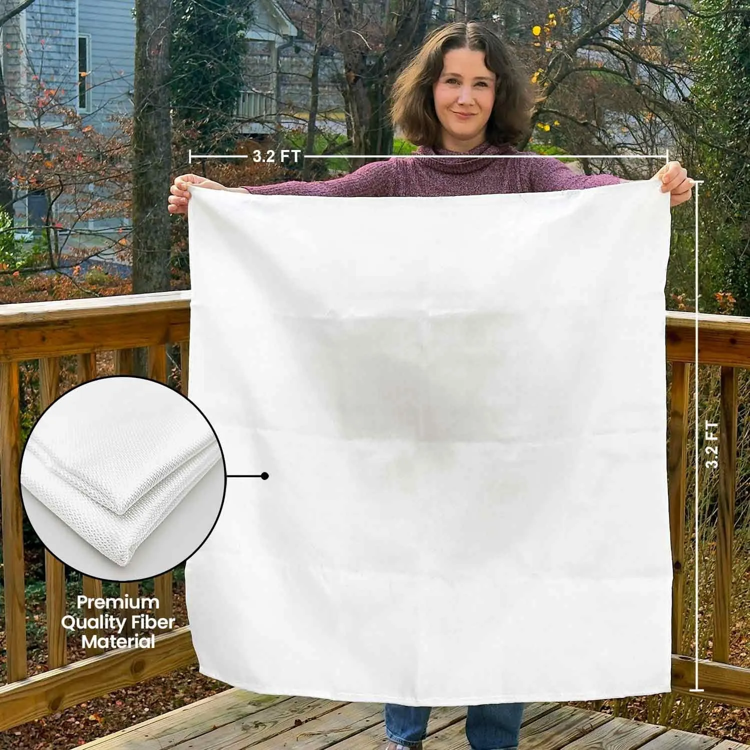 Prepared Hero Emergency Blanket - 1 Pack - Fiberglass Fire Suppression Blanket for Kitchen, Home 39” x 39”