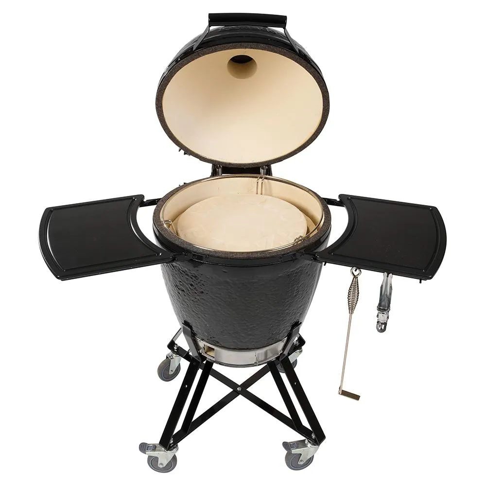 Primo PGCRC Kamado ALL-IN-ONE Round Ceramic Charcoal Grill w/ Grate Lifter