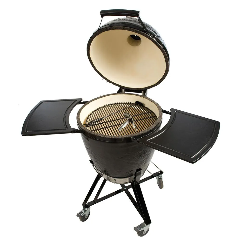 Primo PGCRC Kamado ALL-IN-ONE Round Ceramic Charcoal Grill w/ Grate Lifter