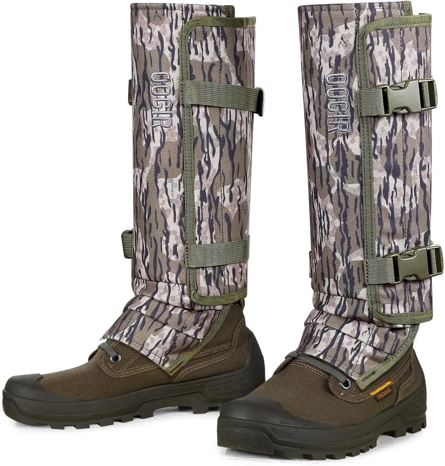 QOGIR Snake Gaiters for Hunting: Durable Snake Guards, Snake Gaiter Leggings for Men & Women, Snake Bite Protection for Lower Legs, Snake Proof Gaiters with Adjustable Size