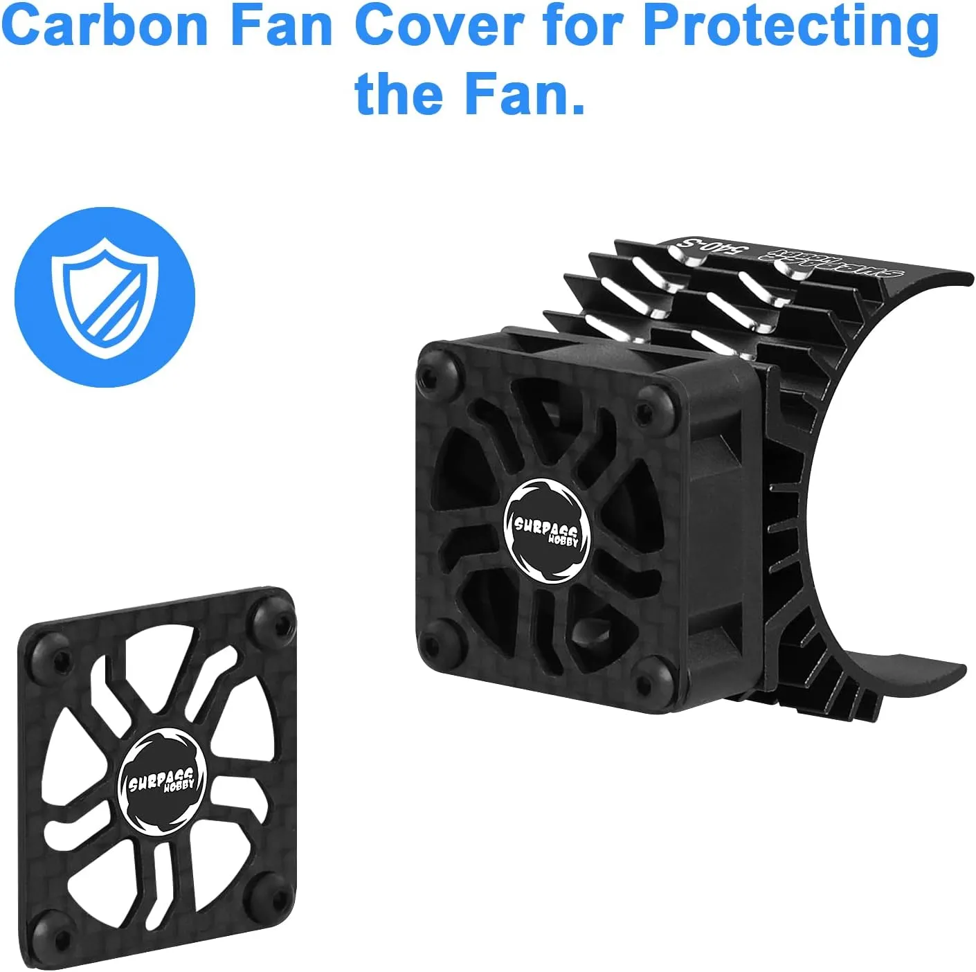 RC Cooling Fans 28000rpm 30mm Motor Fan with Metal Heatsink 3650 3660 540 550 Brushless Motor Replacement Parts for 1/10 RC Car Diameter 36-38mm Brushless Motor
