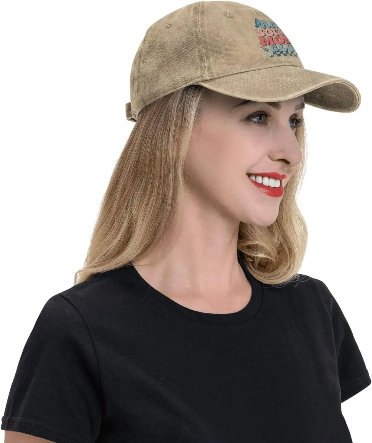 Retro Flower Mama Baseball Cap Golf Dad Hat Adjustable Original Classic Low Profile Cotton Hat Men Women