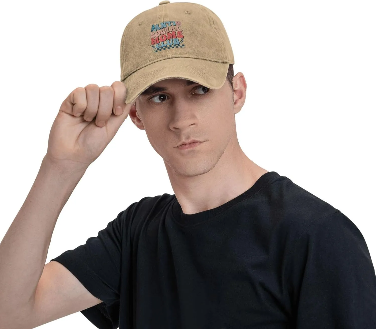Retro Flower Mama Baseball Cap Golf Dad Hat Adjustable Original Classic Low Profile Cotton Hat Men Women