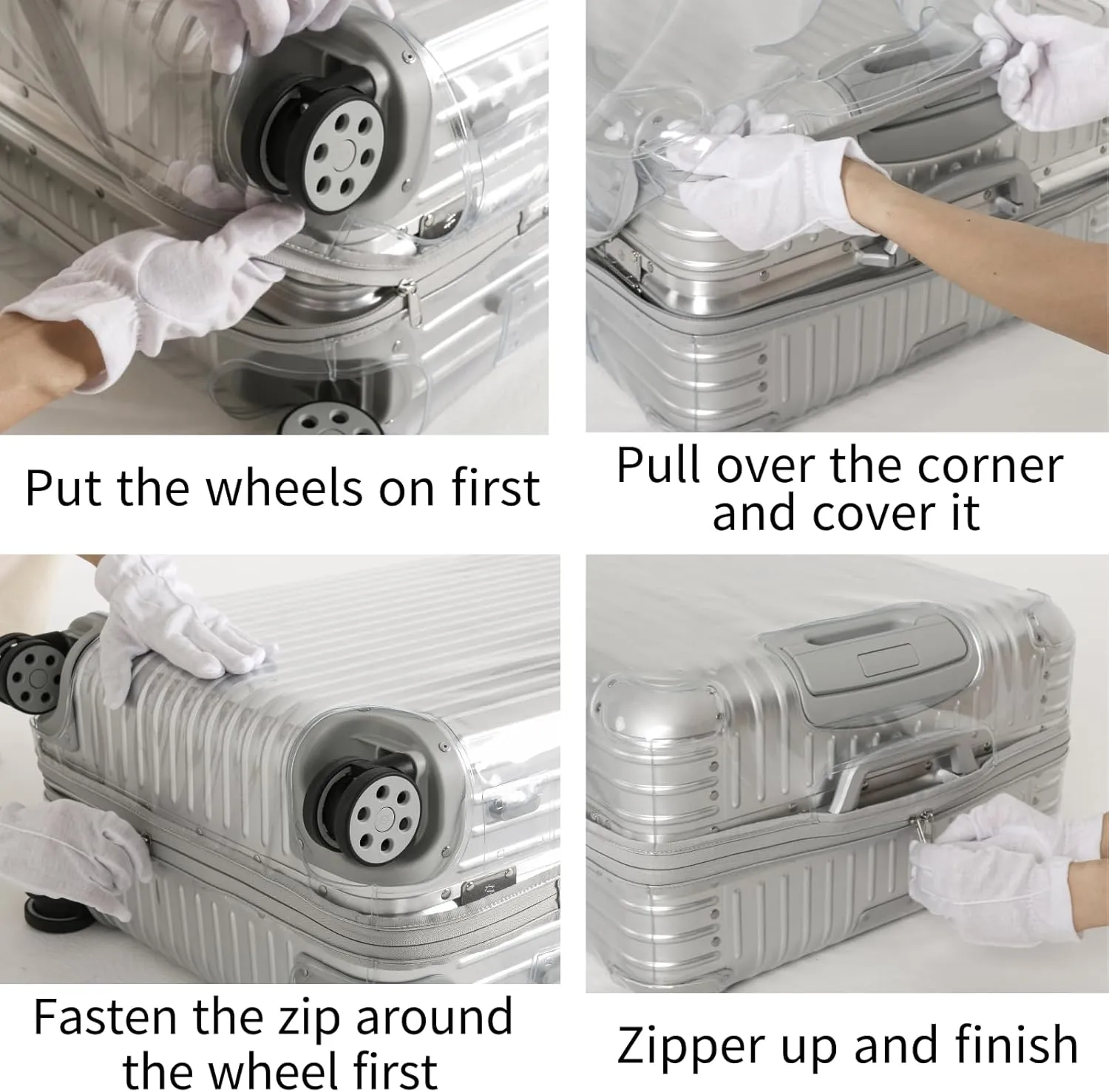 RIMOWA Compatible Clear Luggage Cover Roungecover for Essential Lite Check-In L 823(820), 73