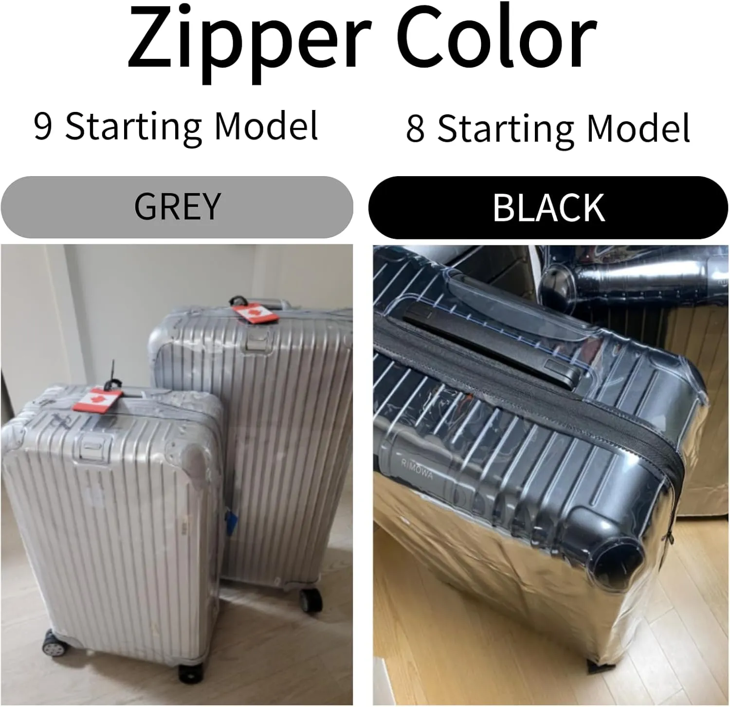 RIMOWA Compatible Clear Luggage Cover Roungecover for Original Cabin Plus 925(923/924), 56