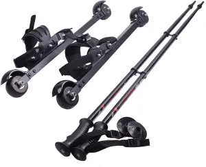 Roller Dryland Dry Skiing Cross-Country Skis Sports Balance Training Board Easy to Put On and Take Off Roller Shoes Freestyle Traditional Land Skiing Kit Outdoor Lei S