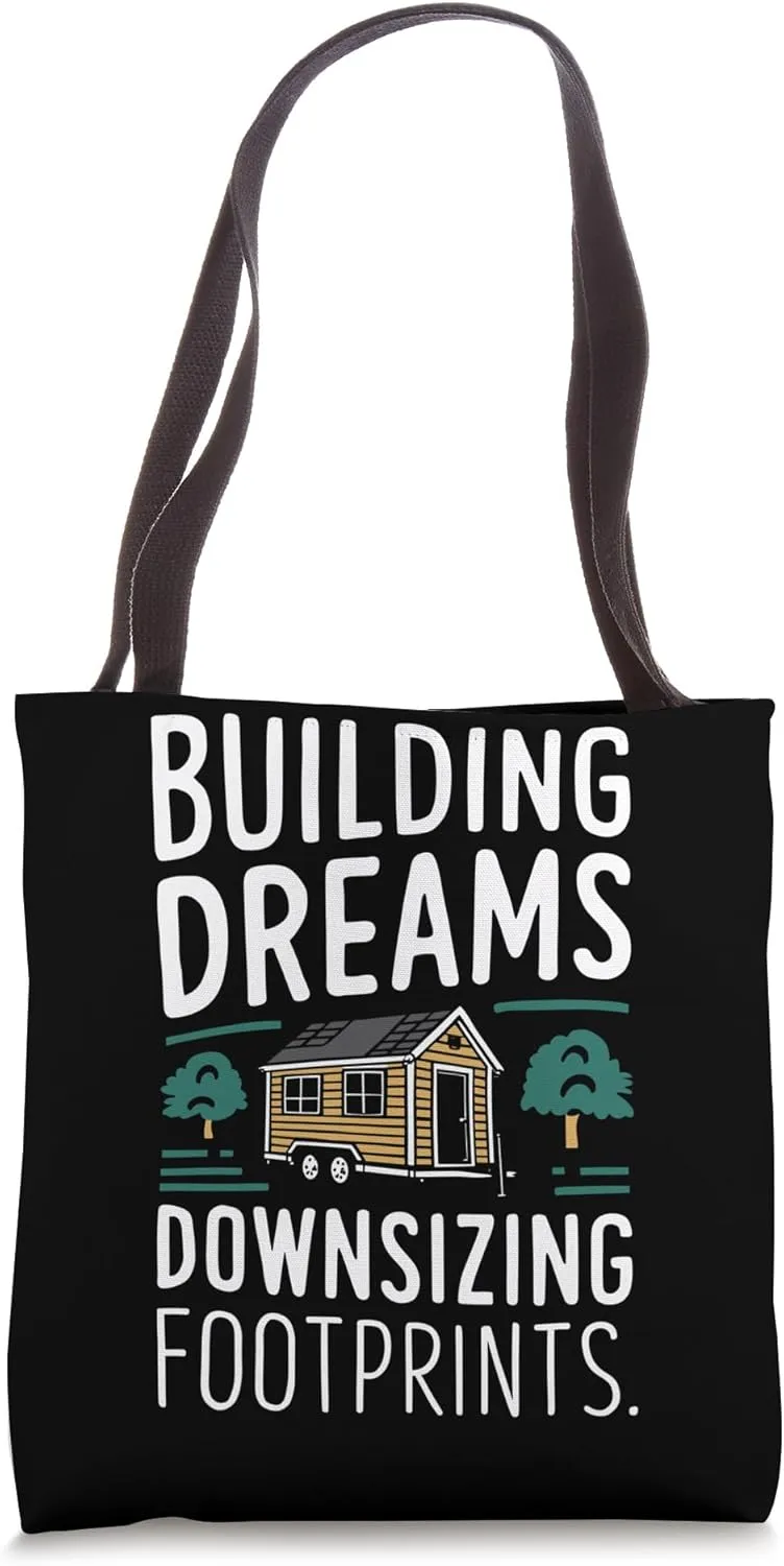 Rolling tiny house Minimalist lifestyle Tiny house on wheels Tote Bag