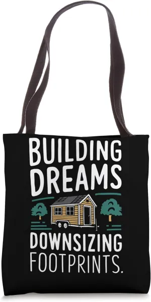 Rolling tiny house Minimalist lifestyle Tiny house on wheels Tote Bag