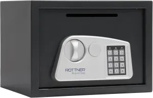 Rottner Furniture Safe Jupiter 3 Steel Slot Electronic Lock Mechanical Emergency Opening Anthracite W x H x D 35 x 25 x 28 cm Removable Shelf Felt Insert Including Mounting Material