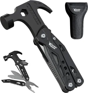 RUSH DEER 14-in-1 Multitool, Gifts for Dad, Mini Hammer Multitool, Small Hammer Tool, Survival Gear and Supplies, Christmas Gift for Boy Husbands