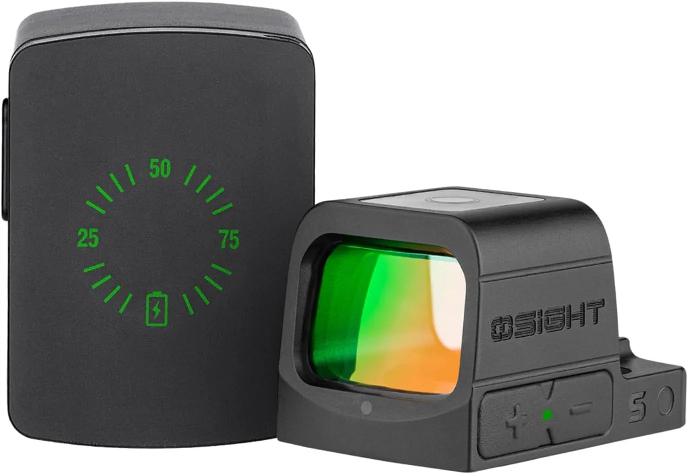 S Multi-Reticle Micro Enclosed Sight with Charging Cover, 2 MOA Dot & 32 MOA Circle for RMSc Footprint, Parallax-Free Durable Reflex Sights (Red Dot)
