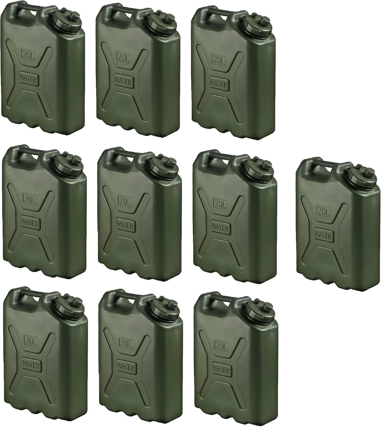 Scepter BPA Durable 5 Gallon 20 Liter Portable Military Water Storage Container for Camping, Outdoors and Emergency Management