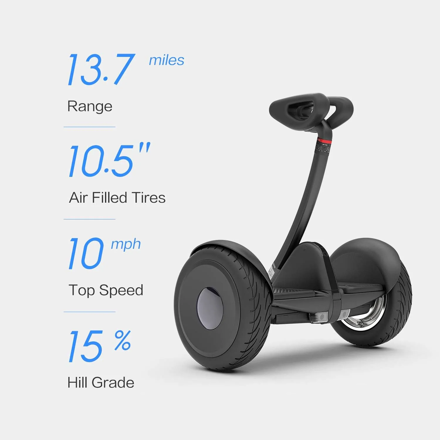Segway Ninebot S2 Electric Self-balancing Scooter, 11.2mph Top Speed, 21.7 Miles Range w/Adjustable Height, Hoverboard UL-2271 2272 Certified