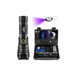 Shadowhawk Led Torch Light Rechargeable Torch Light for Trekking Hunting Emergency