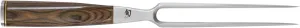 Shun Premier 6.5" Carving Fork, Handcrafted 2-Prong Stainless Steel Fork, Pair with Shun Premier Slicing Knife for Carving and Serving, Pakkawood Handle